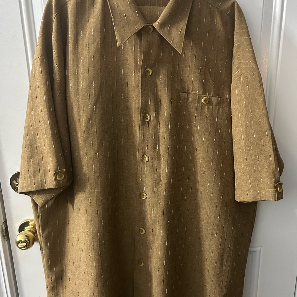 VIRGOLA Brown Short Sleeve Walking Suit